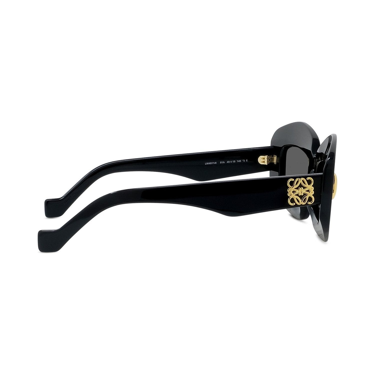 Anagram Black Rectangular Sunglasses 01a