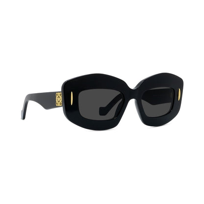 Anagram Black Rectangular Sunglasses 01a