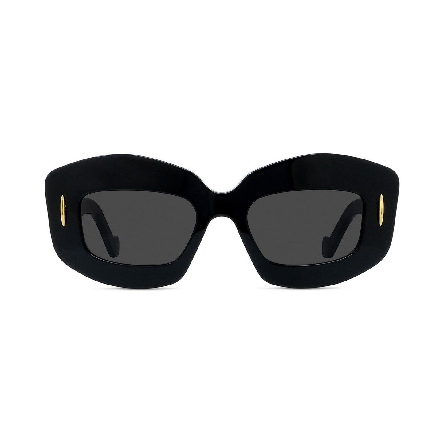 Anagram Black Rectangular Sunglasses 01a
