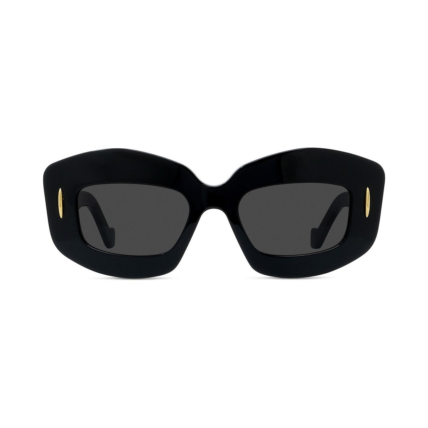 Anagram Black Rectangular Sunglasses 01a