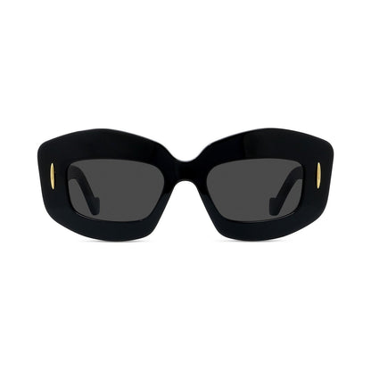 Anagram Black Rectangular Sunglasses 01a