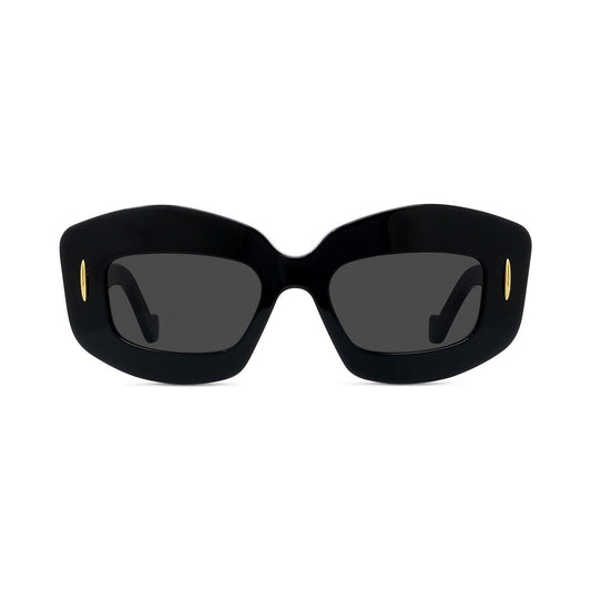 Anagram Black Rectangular Sunglasses 01a