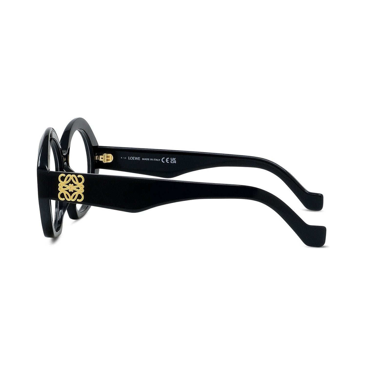 Anagram Black Hexagonal Eyeglasses 001
