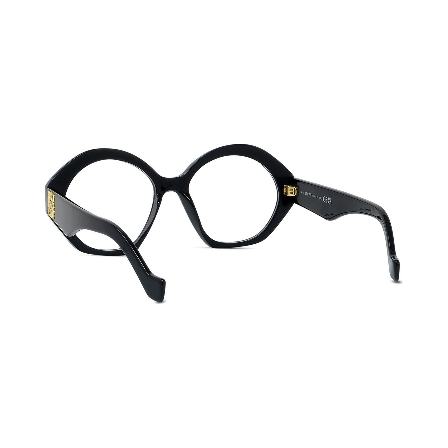 Anagram Black Hexagonal Eyeglasses 001