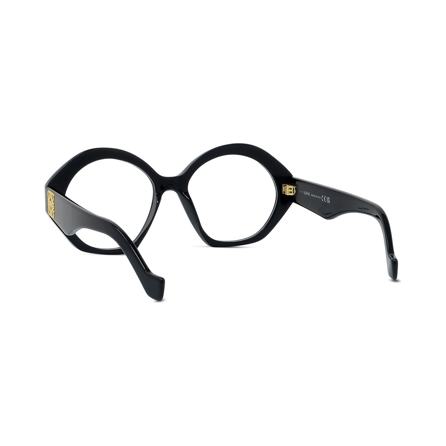 Anagram Black Hexagonal Eyeglasses 001