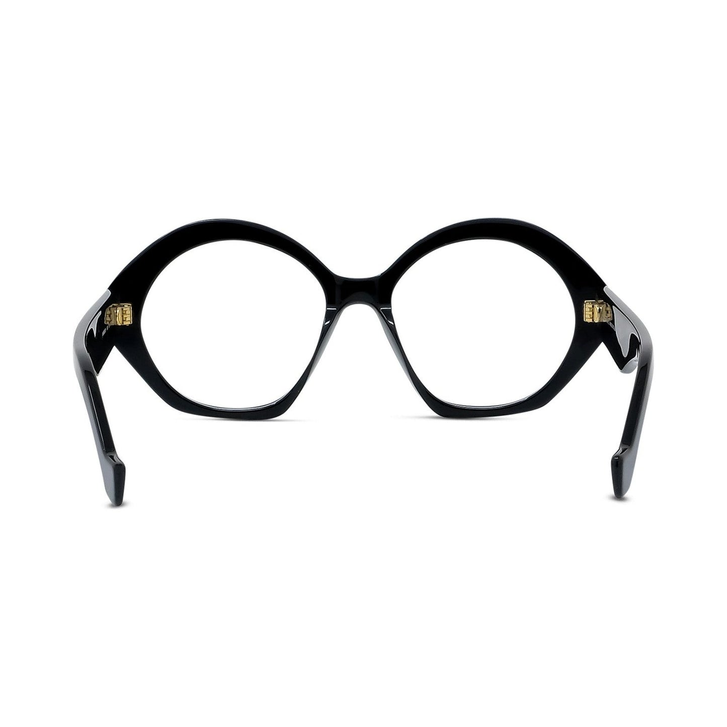 Anagram Black Hexagonal Eyeglasses 001