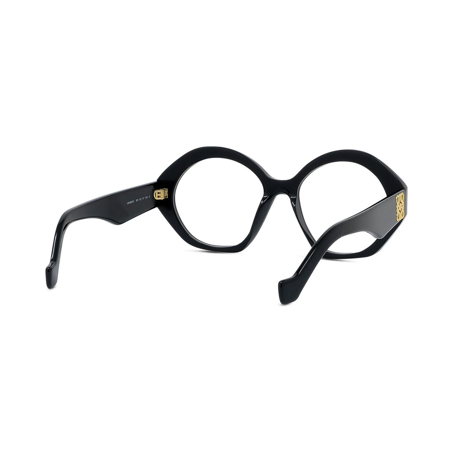 Anagram Black Hexagonal Eyeglasses 001