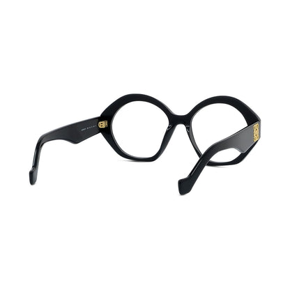 Anagram Black Hexagonal Eyeglasses 001
