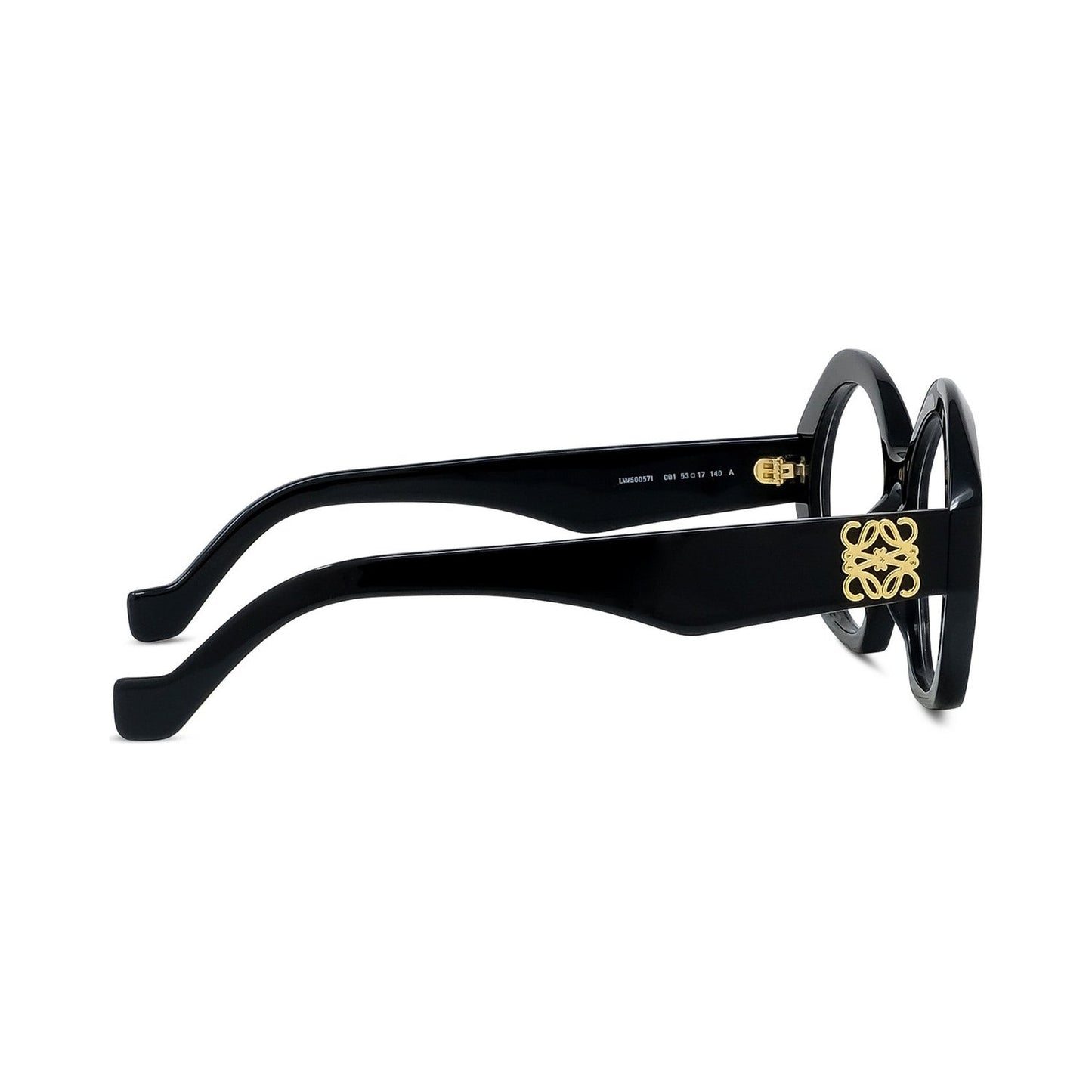 Anagram Black Hexagonal Eyeglasses 001