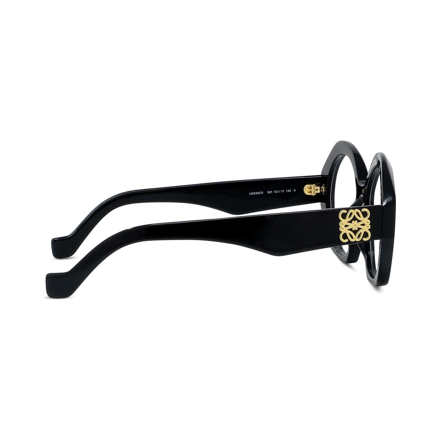 Anagram Black Hexagonal Eyeglasses 001