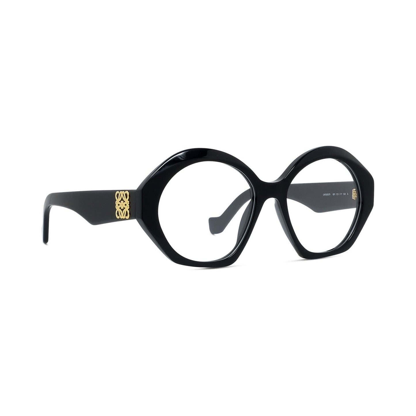 Anagram Black Hexagonal Eyeglasses 001