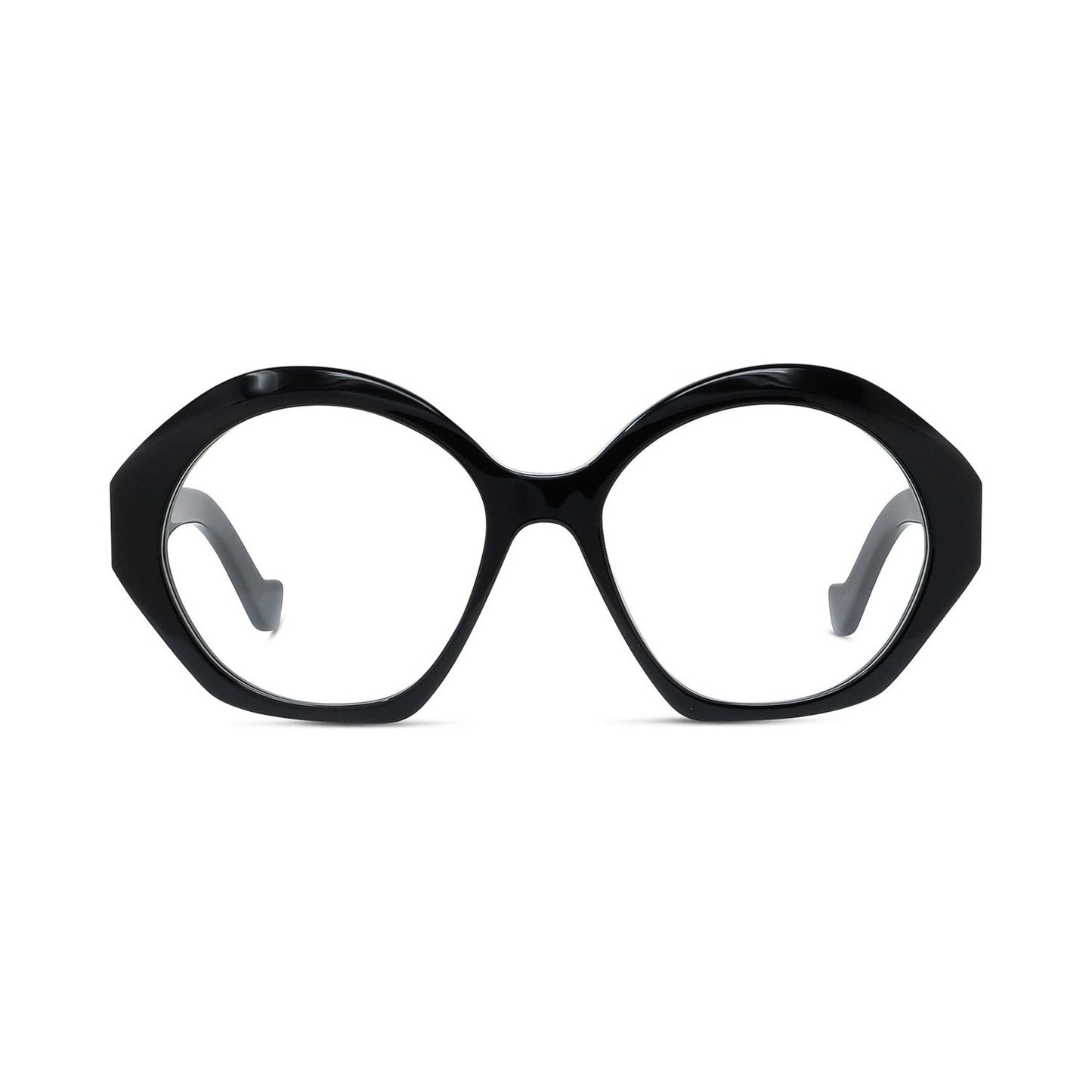 Anagram Black Hexagonal Eyeglasses 001