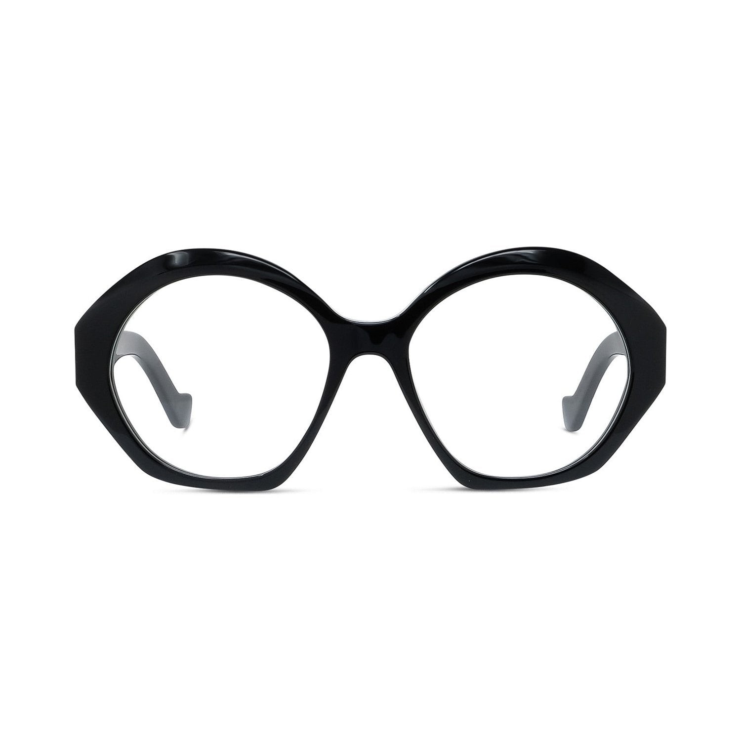 Anagram Black Hexagonal Eyeglasses 001
