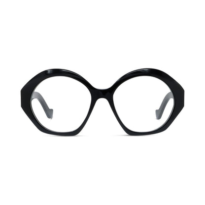 Anagram Black Hexagonal Eyeglasses 001