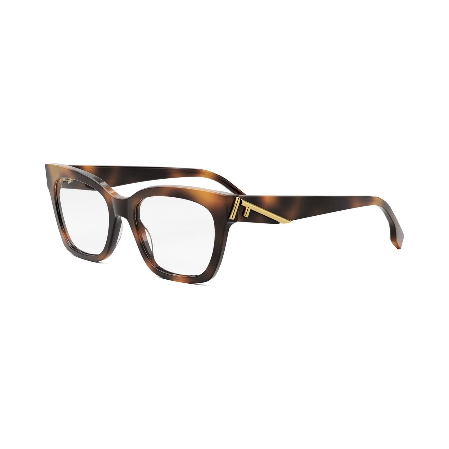 Fendi First Havana Square Eyeglasses 053