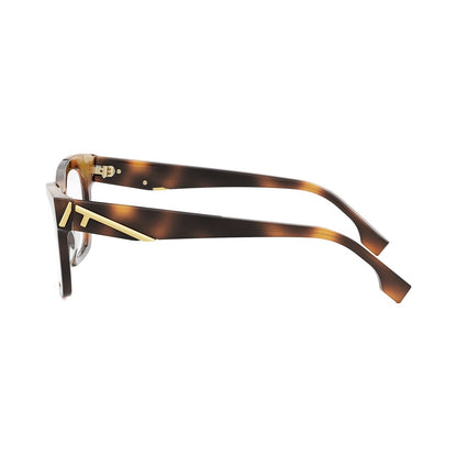 Fendi First Havana Square Eyeglasses 053