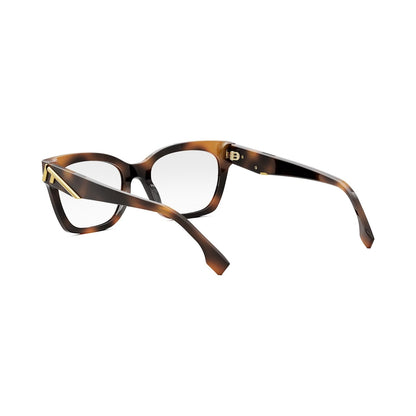 Fendi First Havana Square Eyeglasses 053
