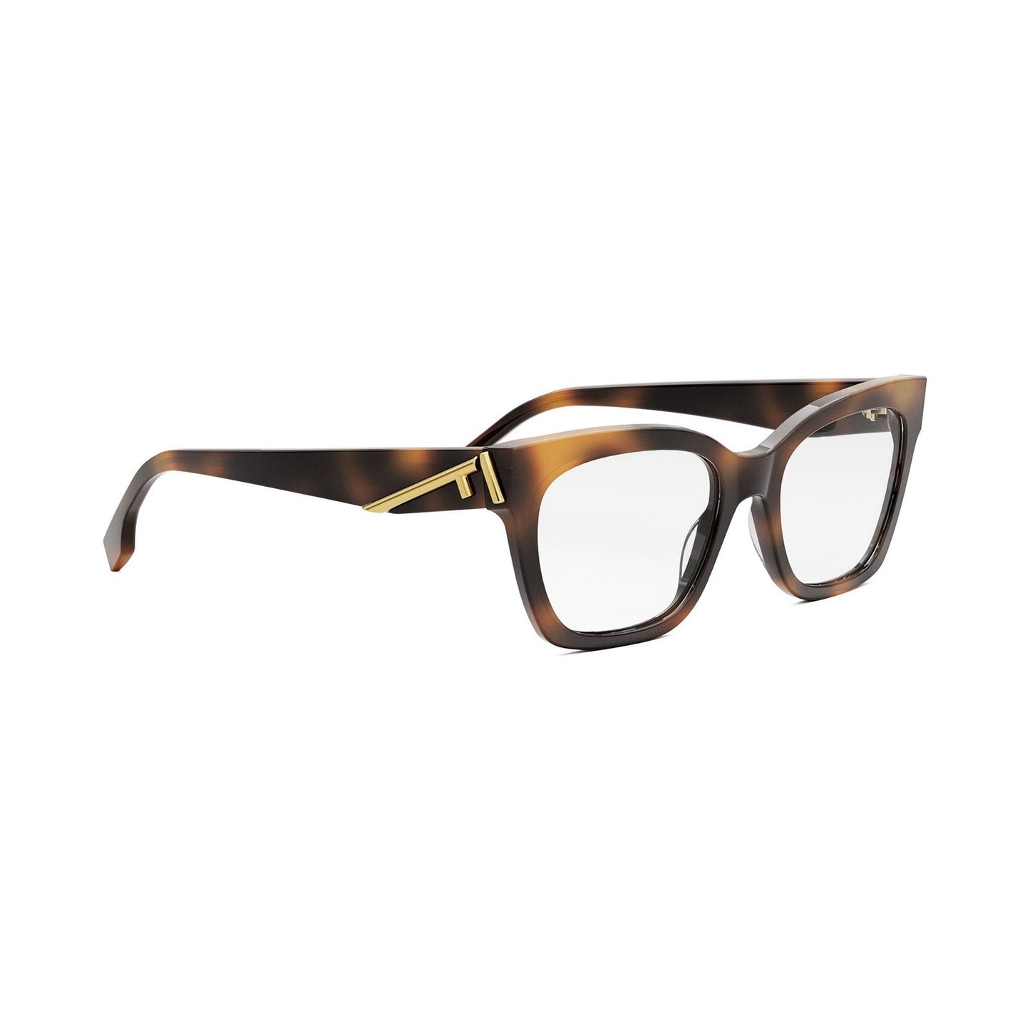 Fendi First Havana Square Eyeglasses 053