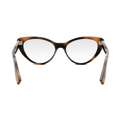 Lettering Havana Oval Eyeglasses 053