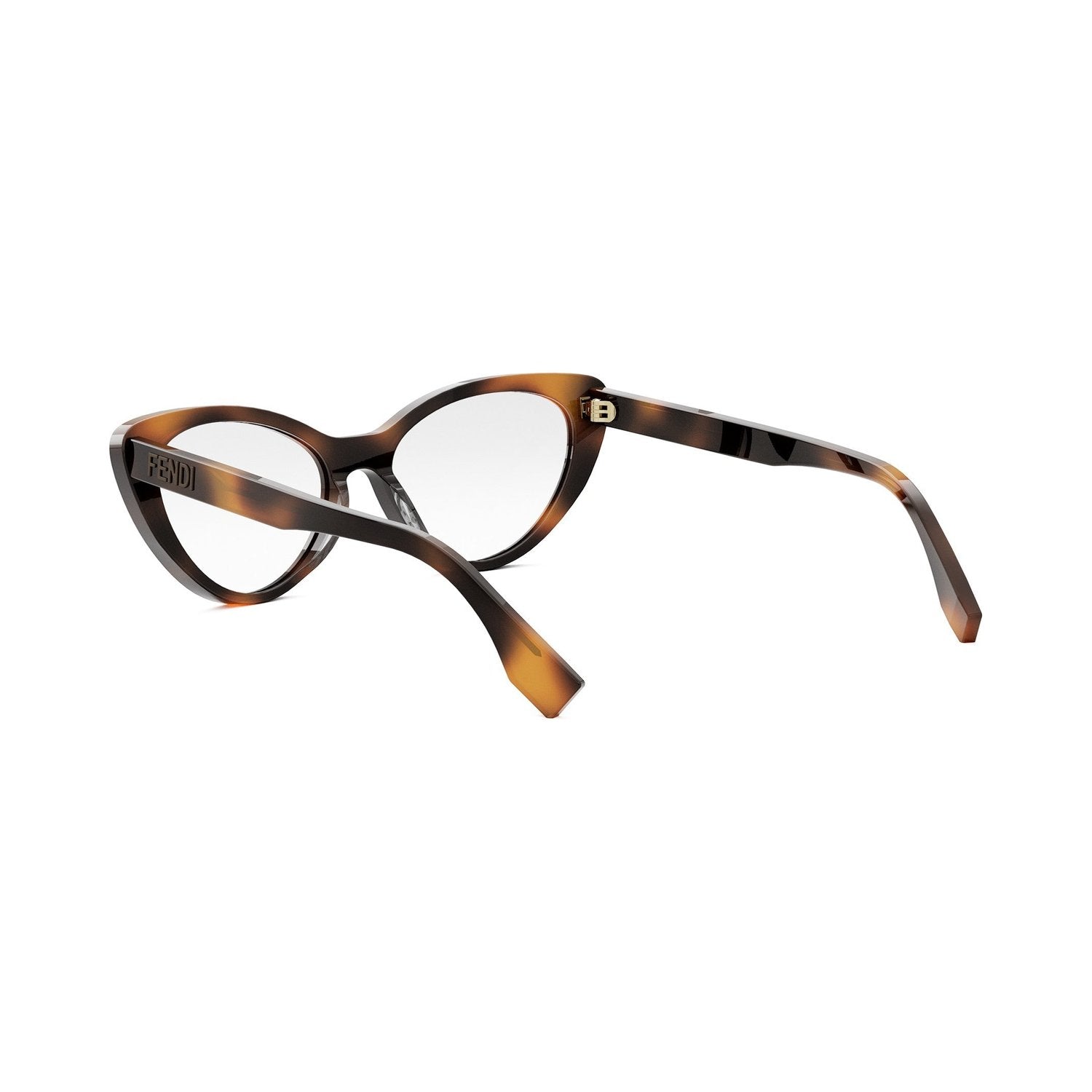 Lettering Havana Oval Eyeglasses 053