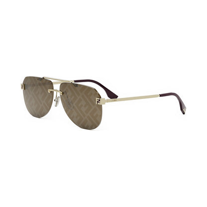 Fendi Sky Gold Pilot Sunglasses 32g