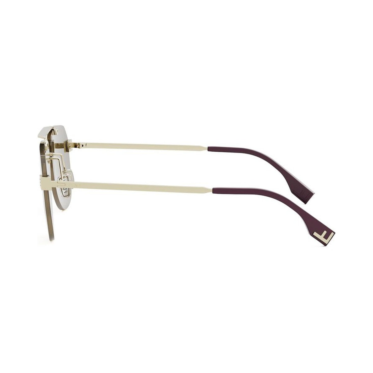 Fendi Sky Gold Pilot Sunglasses 32g