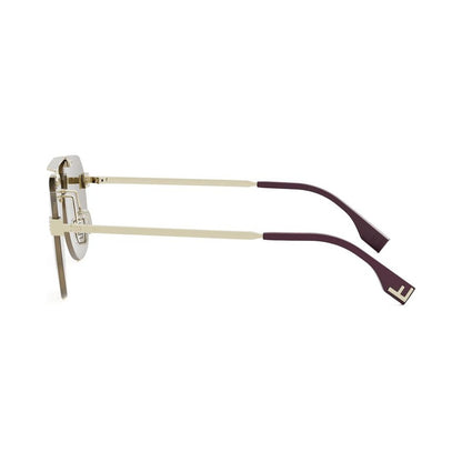 Fendi Sky Gold Pilot Sunglasses 32g