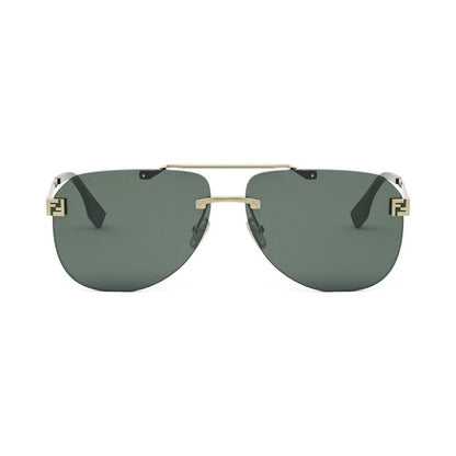 Fendi Sky Gold Pilot Sunglasses 32n