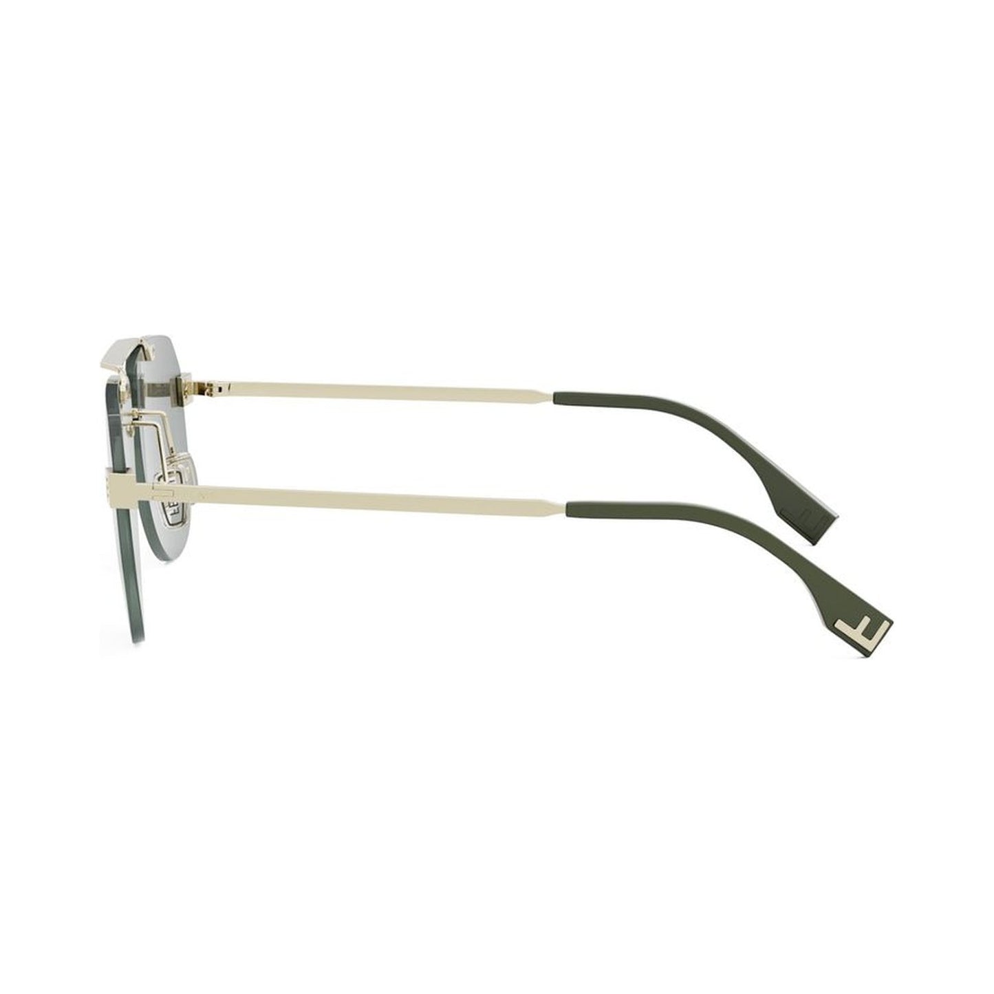 Fendi Sky Gold Pilot Sunglasses 32n