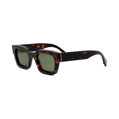 Signature Havana Rectangular Sunglasses 54n