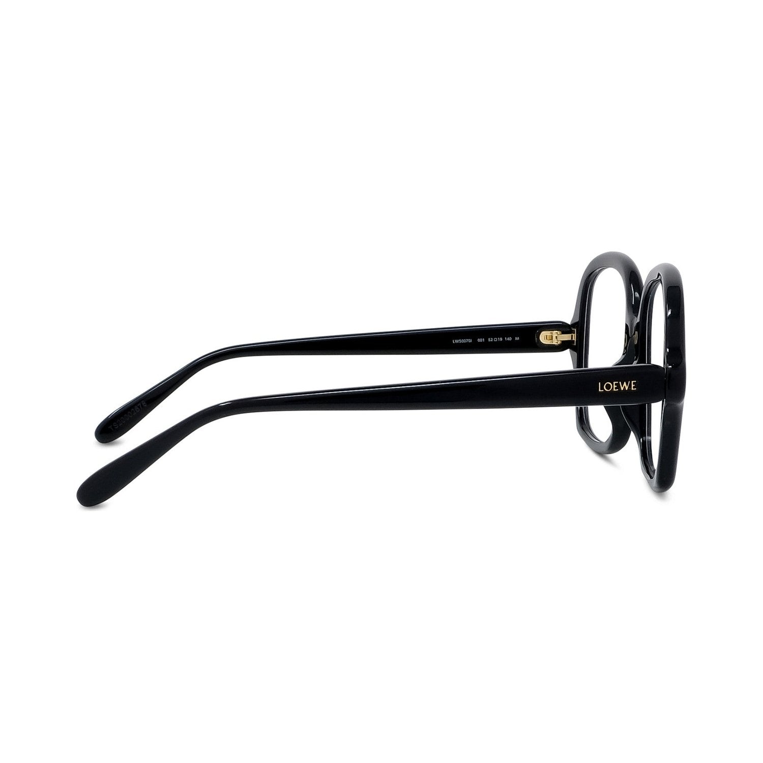 Slim Black Geometric Eyeglasses 001