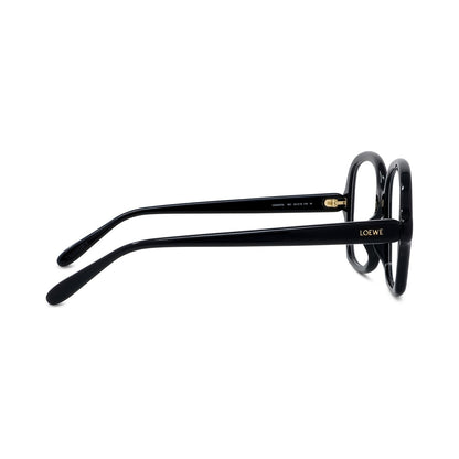 Slim Black Geometric Eyeglasses 001
