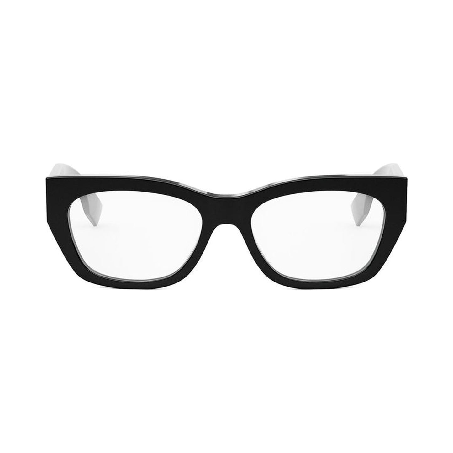Baguette Black Rectangular Eyeglasses 001