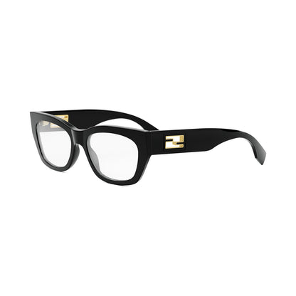Baguette Black Rectangular Eyeglasses 001