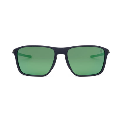 Vingt sept Blue Rectangular Sunglasses