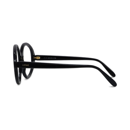 Slim Black Oval Eyeglasses 001