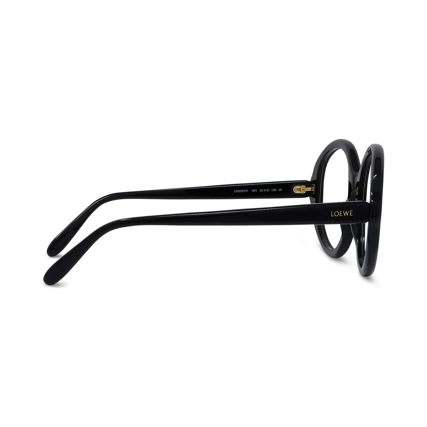 Slim Black Oval Eyeglasses 001