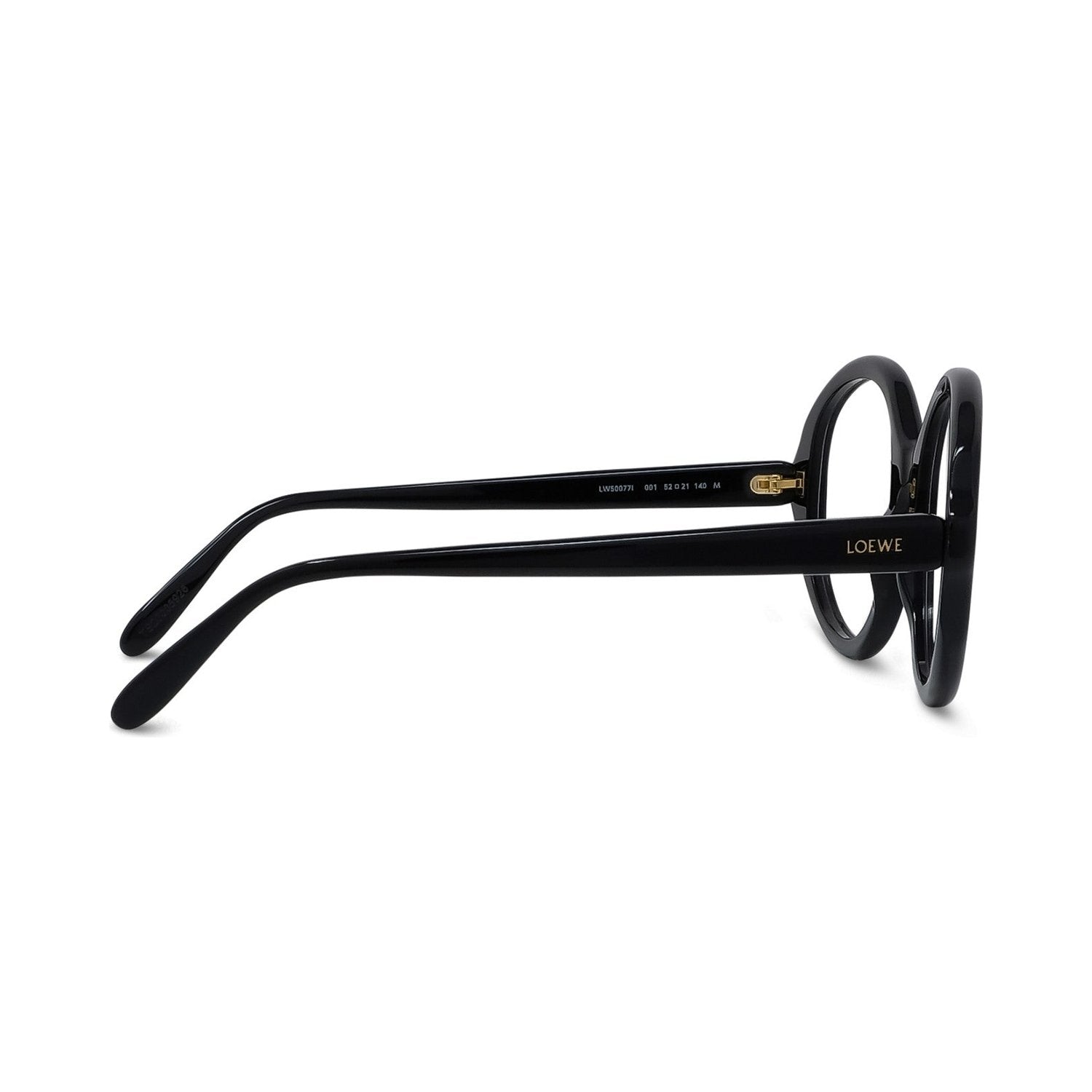 Slim Black Oval Eyeglasses 001