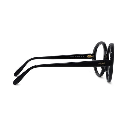 Slim Black Oval Eyeglasses 001