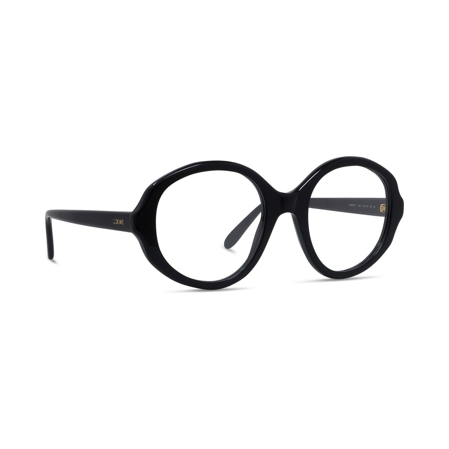 Slim Black Oval Eyeglasses 001