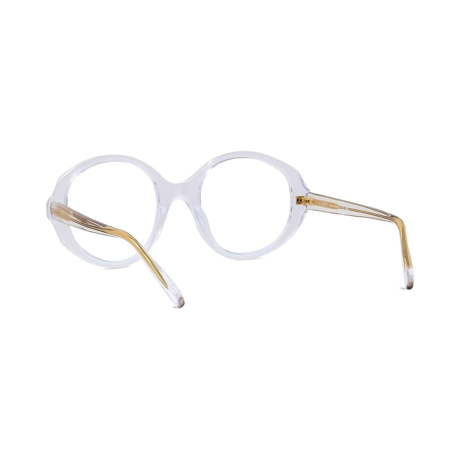 Slim Transparent Oval Eyeglasses 026