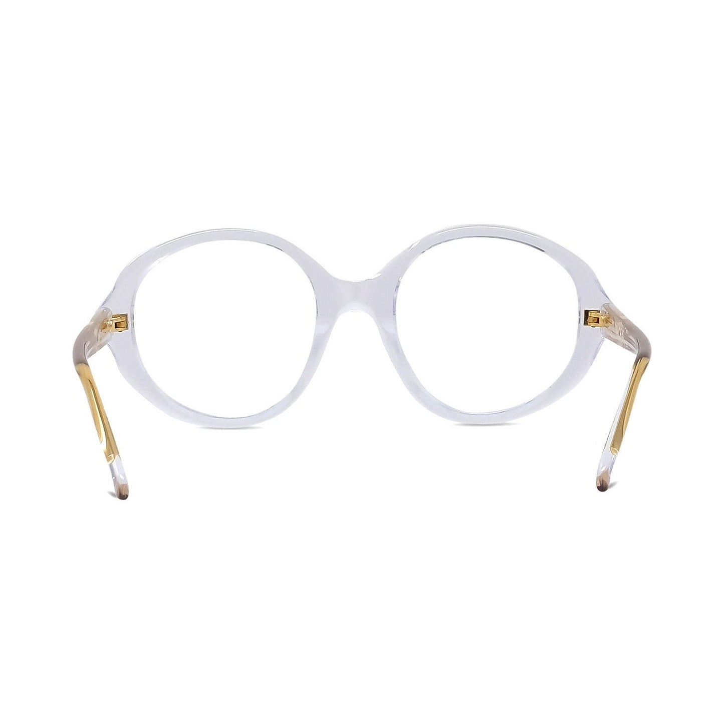 Slim Transparent Oval Eyeglasses 026