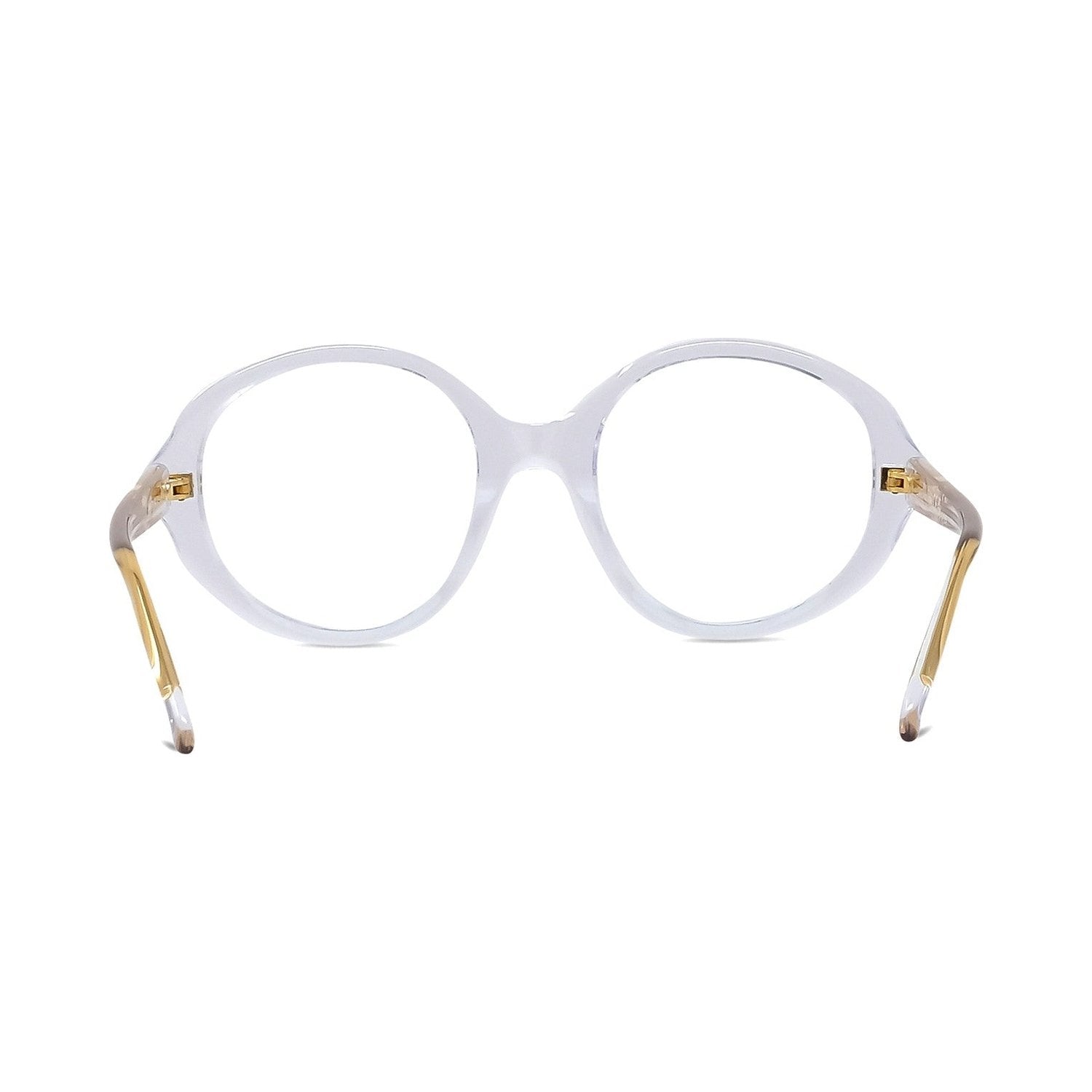 Slim Transparent Oval Eyeglasses 026