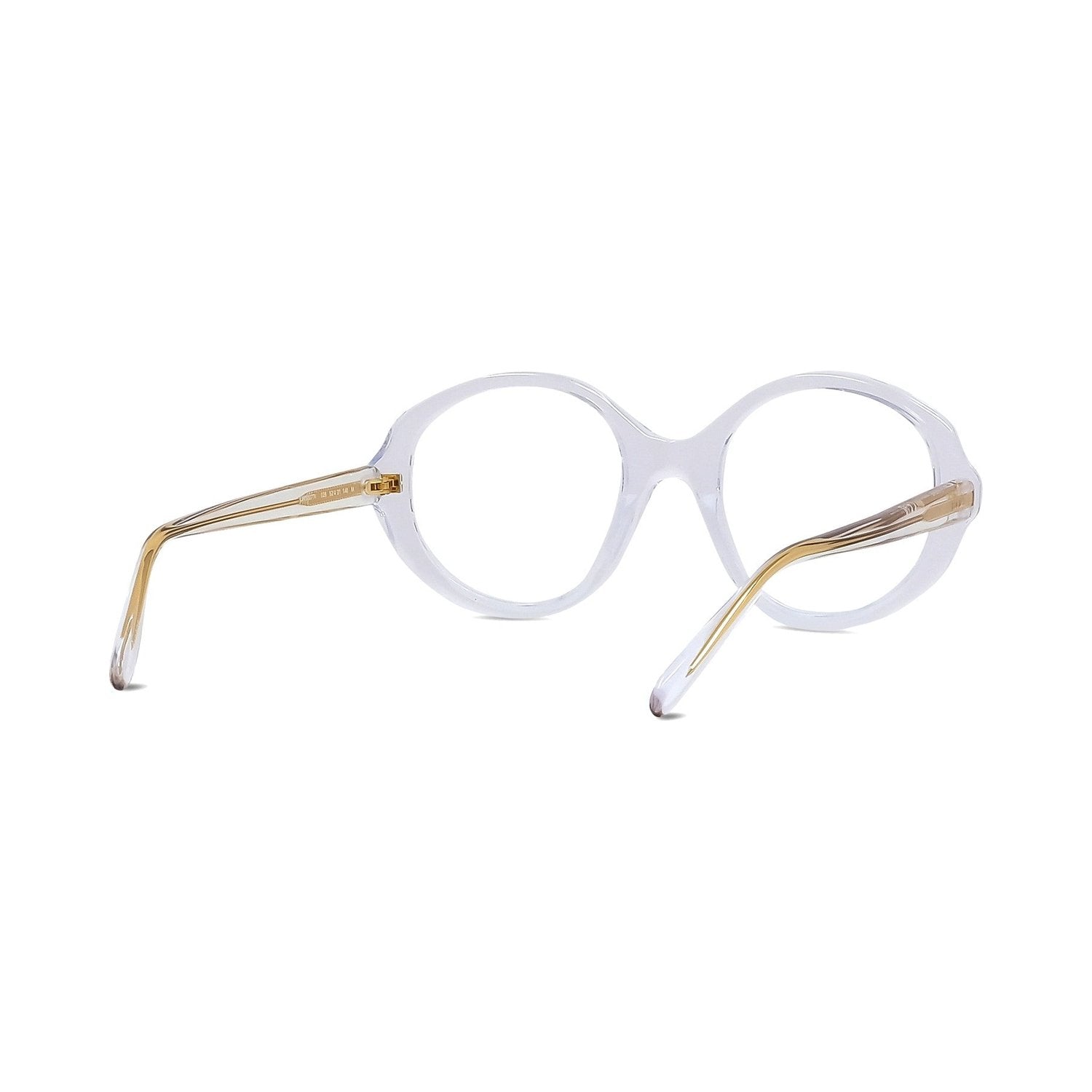 Slim Transparent Oval Eyeglasses 026