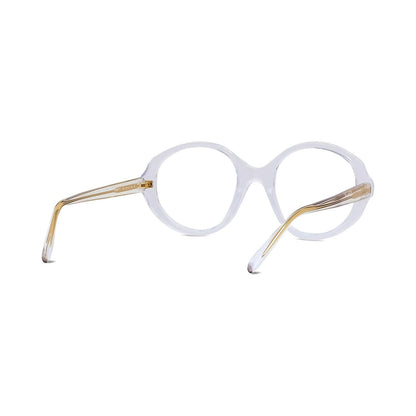 Slim Transparent Oval Eyeglasses 026