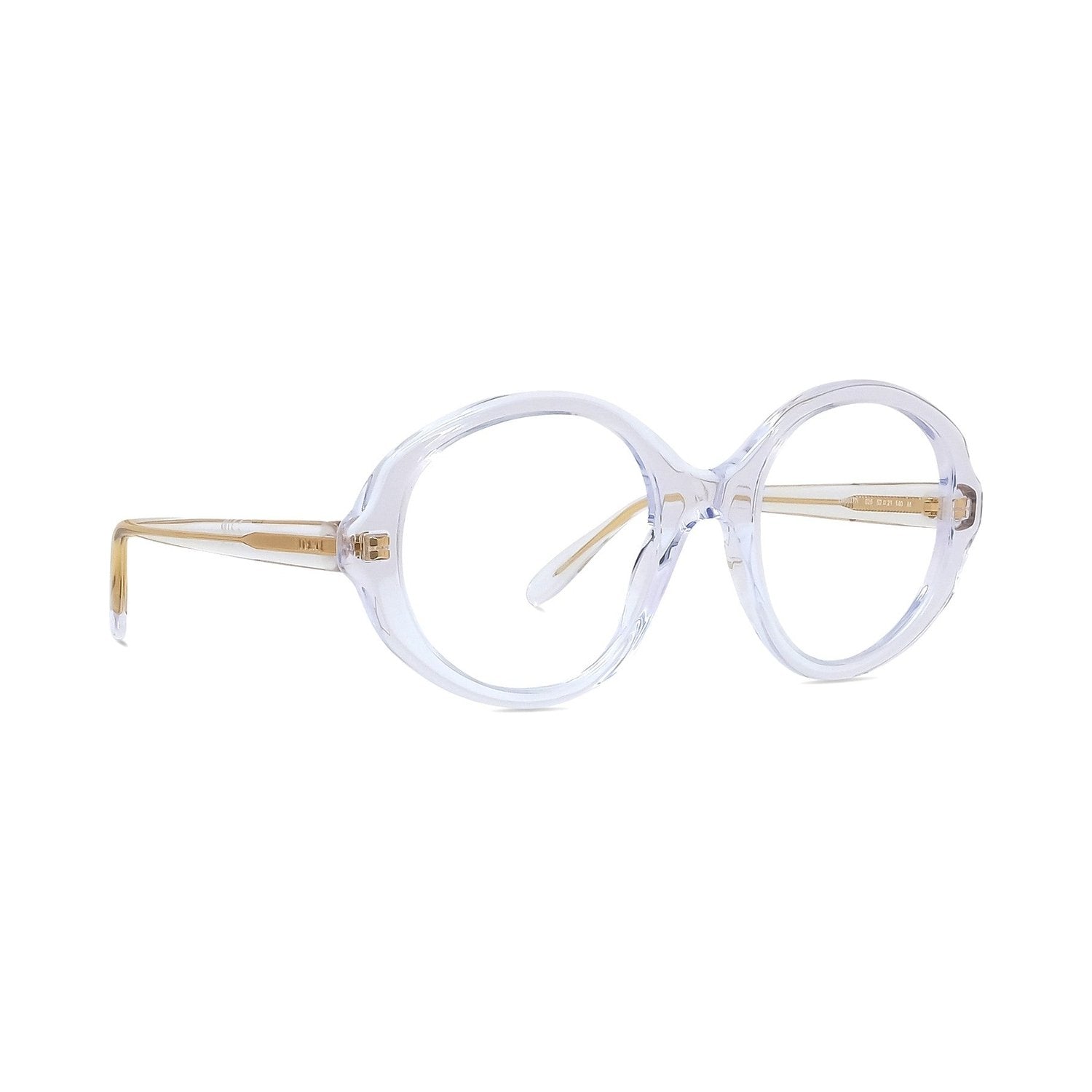 Slim Transparent Oval Eyeglasses 026