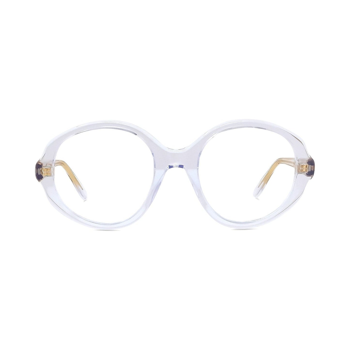 Slim Transparent Oval Eyeglasses 026