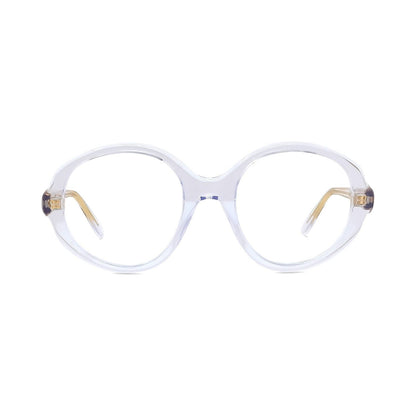 Slim Transparent Oval Eyeglasses 026