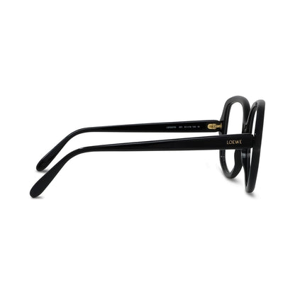 Slim Black Geometric Eyeglasses 001