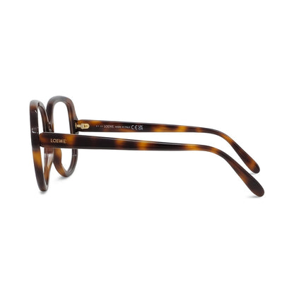 Slim Havana Geometric Eyeglasses 052
